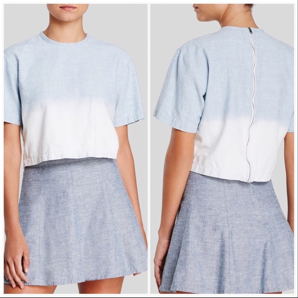 rag & bone Tops - Rag & Bone Grimsby Ombre Crop Top, Small